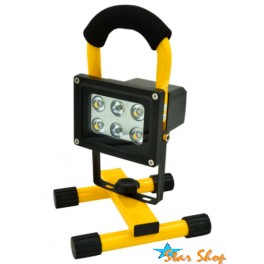 PROYECTOR 6 LEDS SMD 10W EMERGENCIA, RECARGABLE