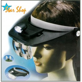 LINTERNA LED CABEZA CON LENTES DE AUMENTO