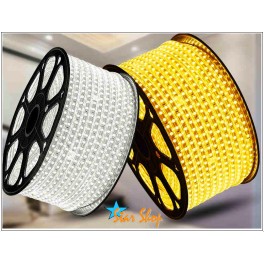 CINTA LED 220V SMD5050 FLEXIBLE TRANSPARENTE IP65