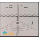 BASE E27 CON SENSOR DE MOVIMIENTO PARA AMPOLLETA 220V