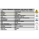 LÁMPARA LED CALLE 150W EXTRA PLANA LÍNEA MODERNA  