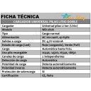 CARGADOR UNIVERSAL PILAS LITIO DOBLE