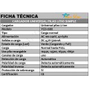 CARGADOR UNIVERSAL PILAS LITIO SIMPLE