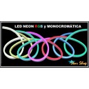 CINTA LED NEÓN FLEX COLOR FIJO MONOCROMÁTICO