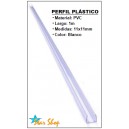 METRO PERFIL PVC RECTO PARA CINTA LED-NEÓN (MOLDURA)