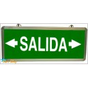LETRERO LED SALIDA DE EMERGENCIA PERMANENTE 220VAC