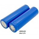 PILA RECARGABLE 18650 Li-ion 3,7V 1800mAh