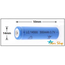 Pila AA 14500 Litio Recargable 500mAh 3,7V