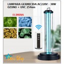 LÁMPARA GERMICIDA CON TUBOS UV-C 38W 