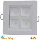 FOCO EMBUTIDO LED 4W SMD CUADRADO