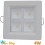 FOCO EMBUTIDO LED 4W SMD CUADRADO