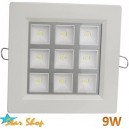 FOCO EMBUTIDO LED 9W SMD CUADRADO